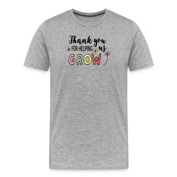 Erzieherin Kinder - Männer Premium Bio T-Shirt - Grau meliert - Vorne - Damien (186cm)