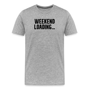 Weekend loading - Men's Premium Organic T-Shirt - heather grey - Front - Damien (186cm)