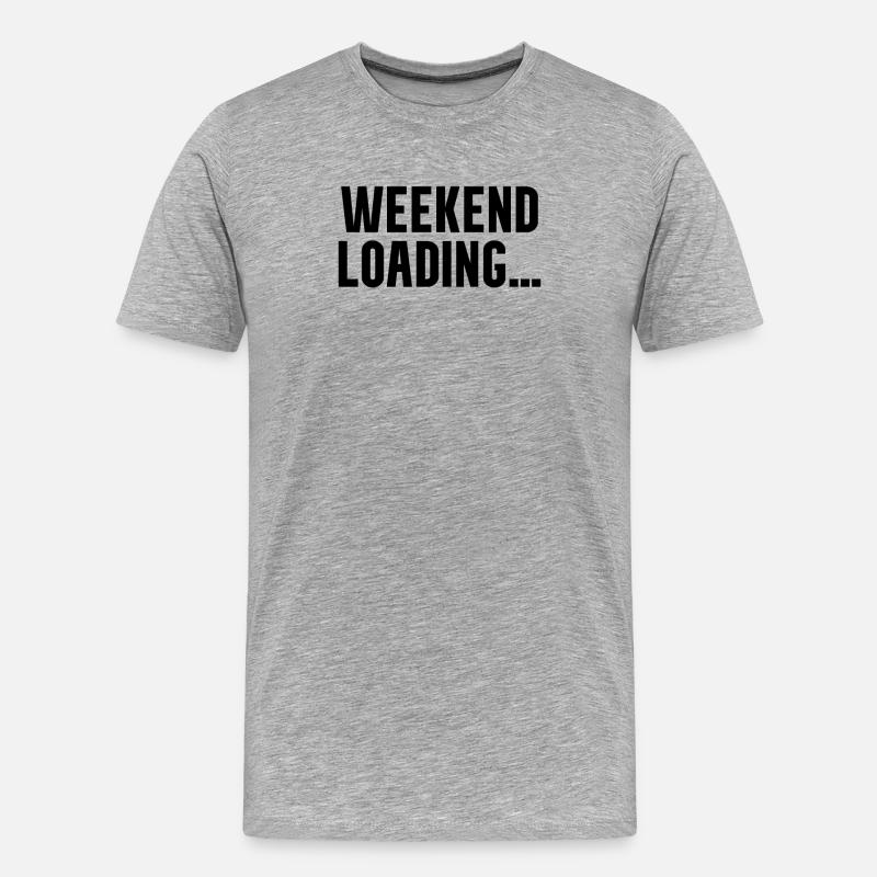 Weekend loading - Männer Premium Bio T-Shirt - Grau meliert