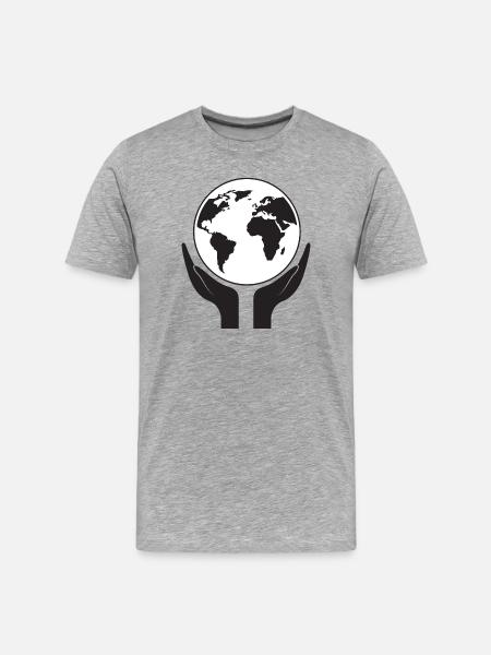 Save our planet - Men's Premium Organic T-Shirt - heather grey