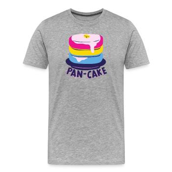 Pansexuell - Männer Premium Bio T-Shirt - Grau meliert - Vorne - Damien (186cm)