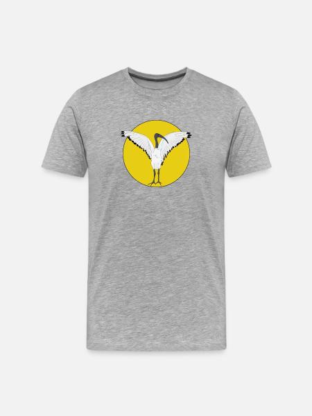 Bin Chicken Bird - Men's Premium Organic T-Shirt - heather grey