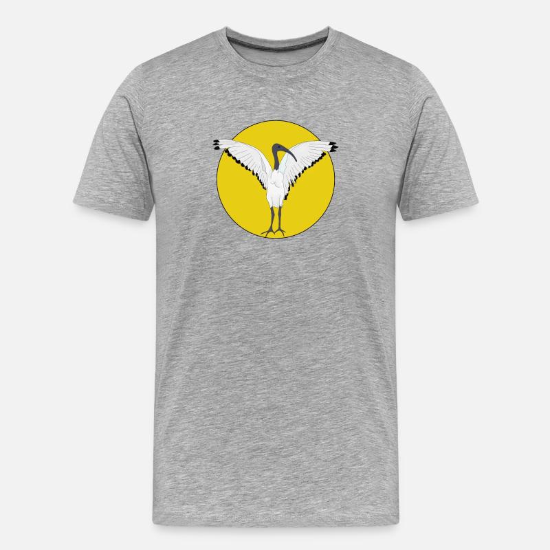Mülleimer Hühnervogel - Männer Premium Bio T-Shirt - Grau meliert