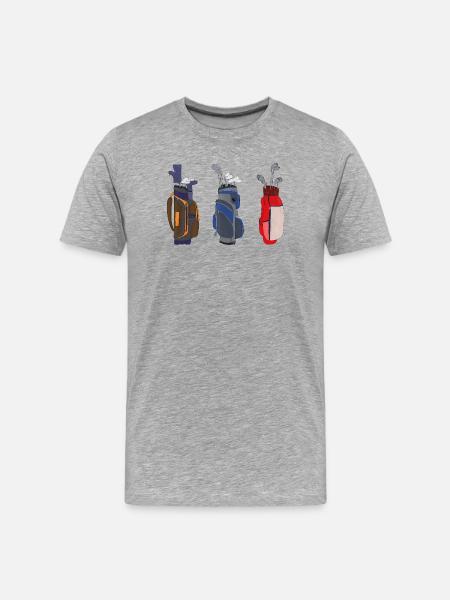 Awesome Golf Bags - Men's Premium Organic T-Shirt - heather grey