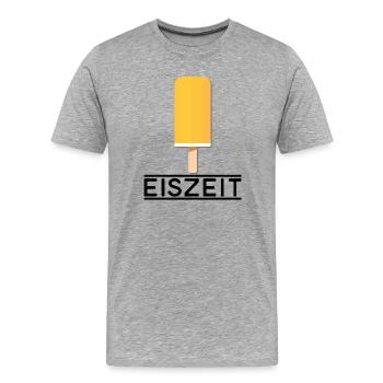 Eiszeit - 2 - Männer Premium Bio T-Shirt - Grau meliert - Vorne - Damien (186cm)