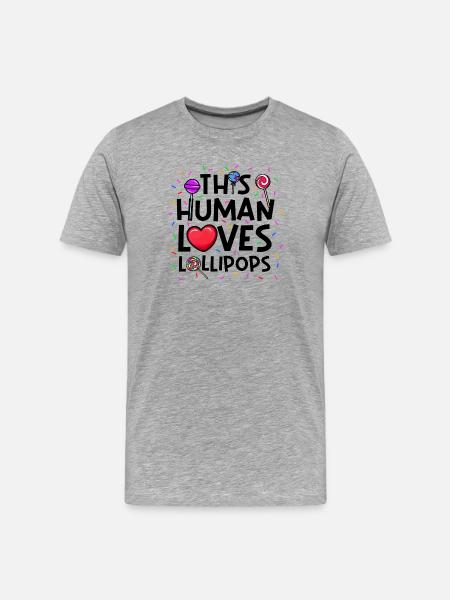 Sweet Tooth Statement Sweets Candy - Men's Premium Organic T-Shirt - heather grey
