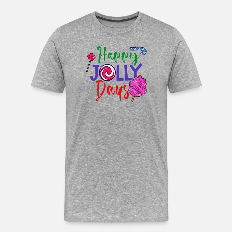 Sweets Statement Bonbons Snacking Délicieux - T-shirt bio Premium Homme - gris chiné
