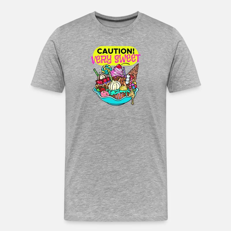 Cupcake Dessert Statement Snacking Sweets - Men's Premium Organic T-Shirt - heather grey