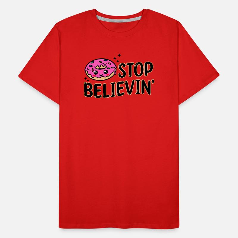 Sweets Snacking Statement Delicious Donut Men's Premium Organic T-Shirt