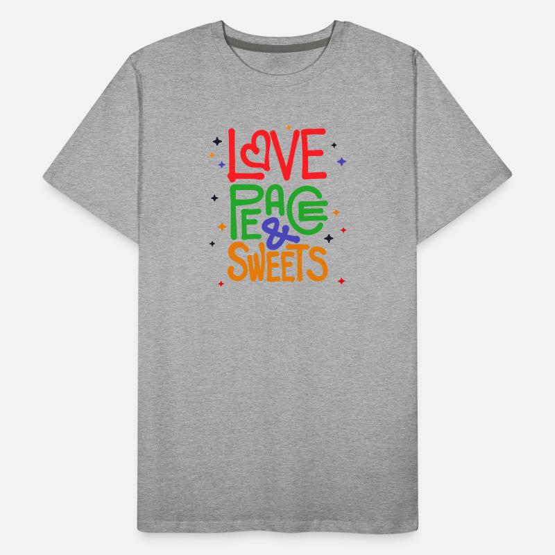 Sweets Statement Dessert Snacking Délicieux T-shirt bio Premium Homme