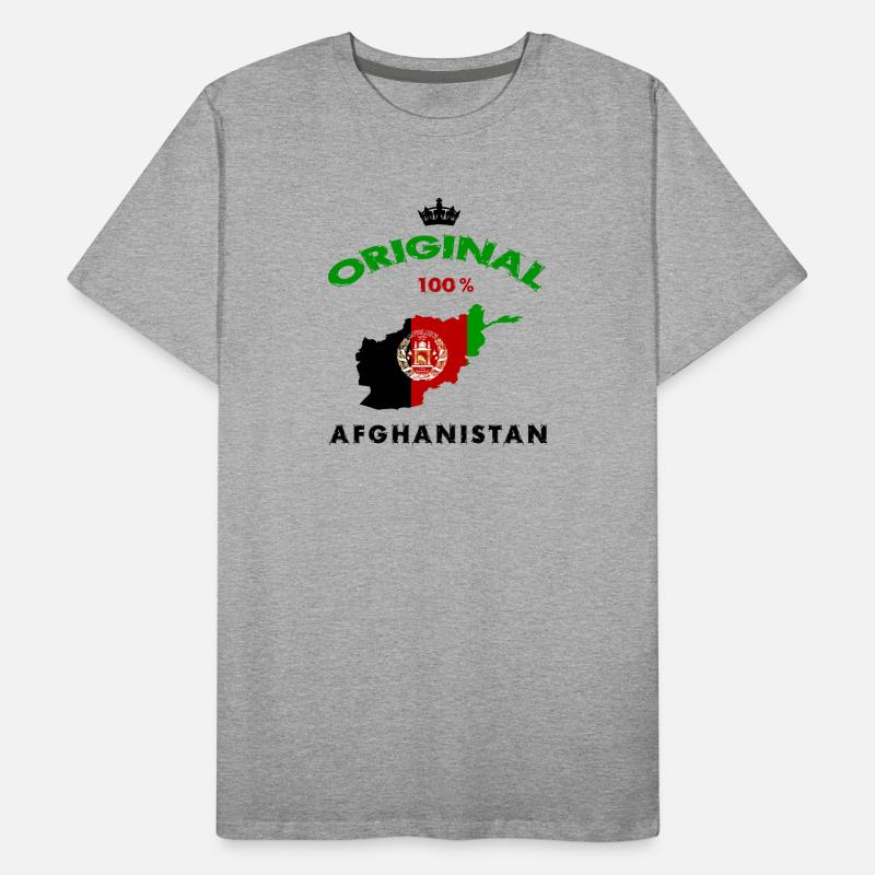 Design original du drapeau de l'Afghanistan T-shirt bio Premium Homme