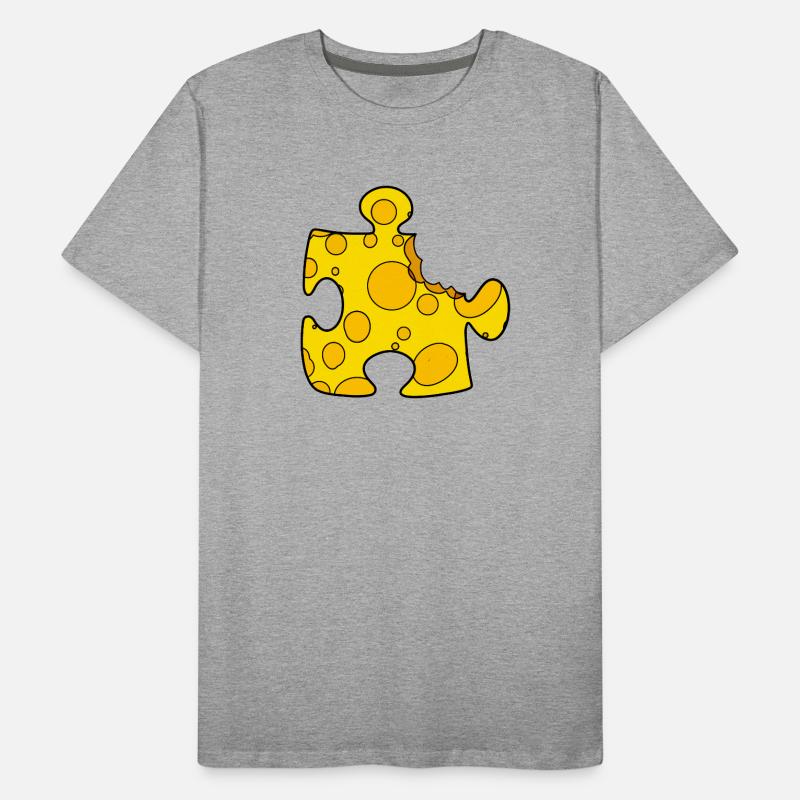 Puzzle de fromage T-shirt bio Premium Homme