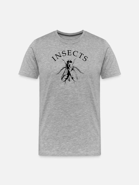 Insects insects symbol illustration fly graphic - Men's Premium Organic T-Shirt - heather grey