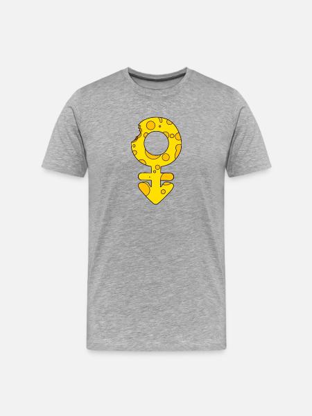 Symbol of masculinity and femininity - Men's Premium Organic T-Shirt - heather grey