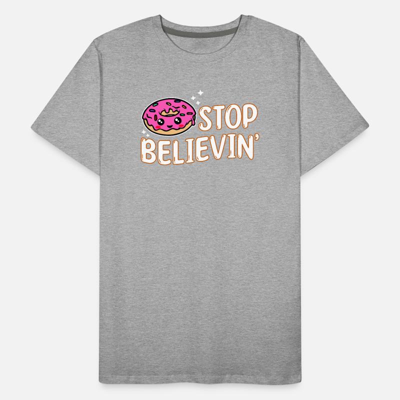 Donut Statement Naschen Backen Nachspeise Lecker Männer Premium Bio T-Shirt