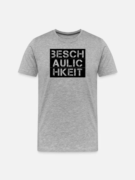 Beschaulichkeit - Männer Premium Bio T-Shirt - Grau meliert
