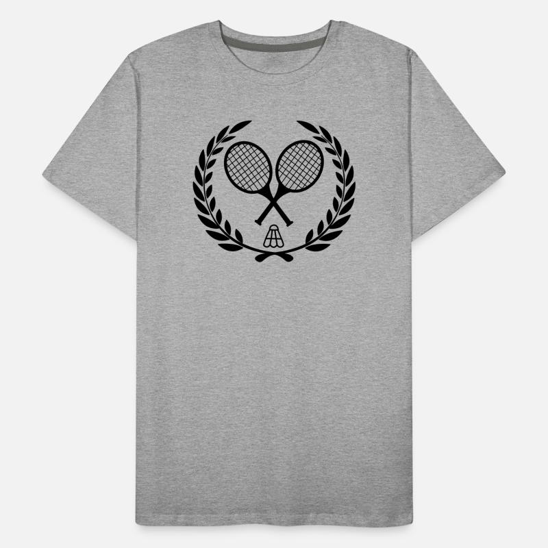 Badmintonschläger und Shooter Männer Premium Bio T-Shirt