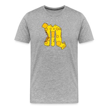 Sternzeichen Skorpion - Männer Premium Bio T-Shirt - Grau meliert - Vorne - Damien (186cm)