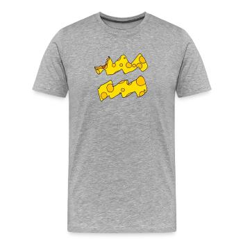 Zodiac sign Aquarius - Men's Premium Organic T-Shirt - heather grey - Front - Damien (186cm)