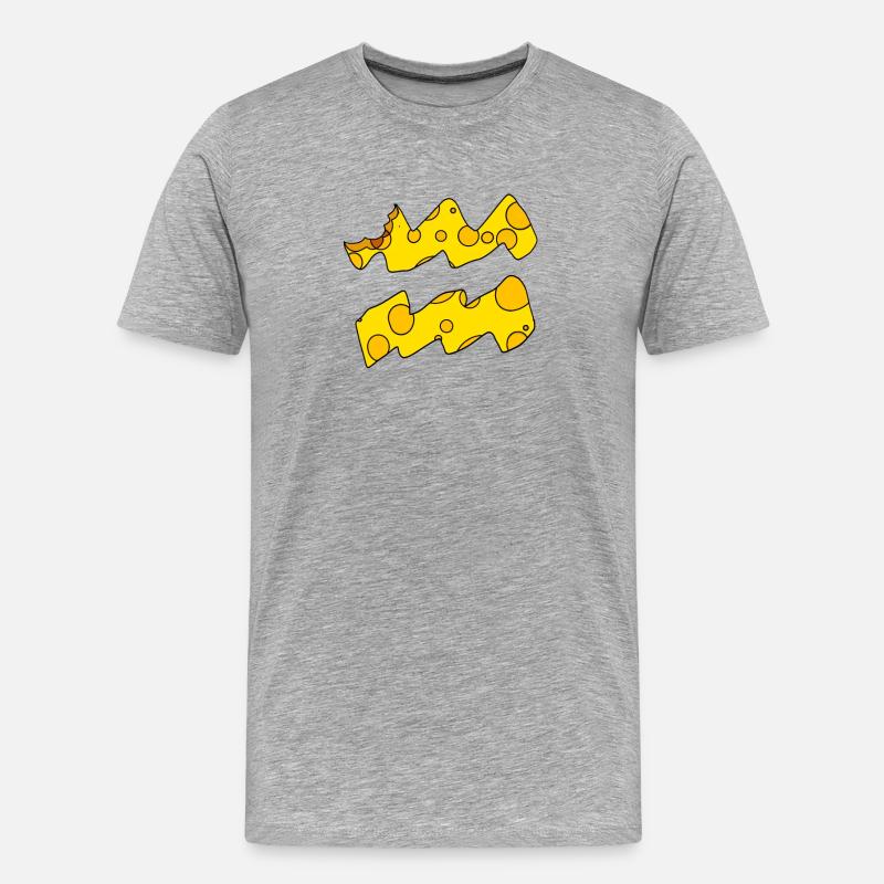 Sternzeichen Wassermann - Männer Premium Bio T-Shirt - Grau meliert