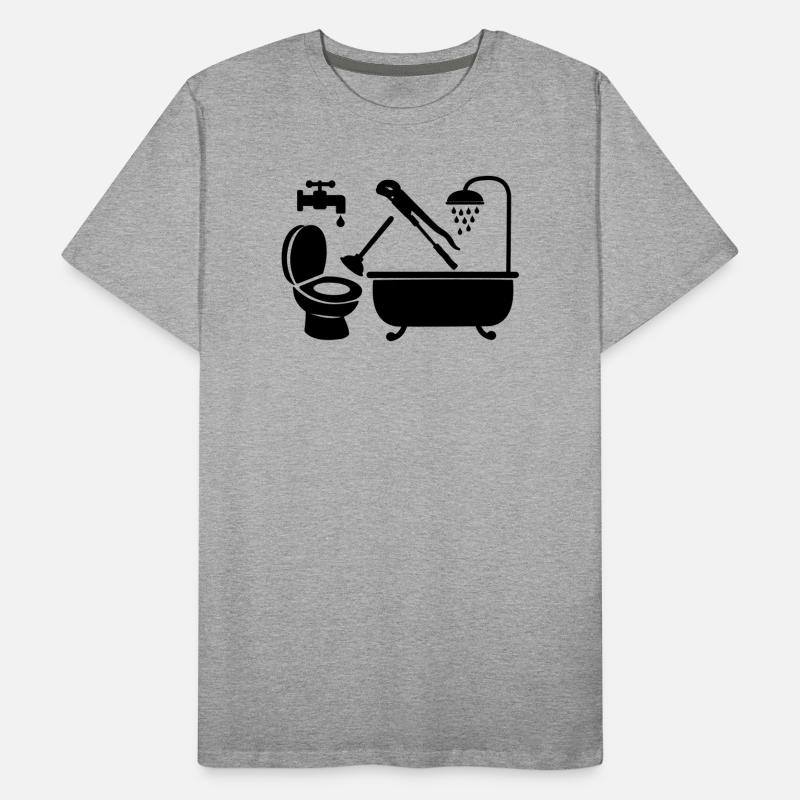 Logo Klempnerfirma Männer Premium Bio T-Shirt