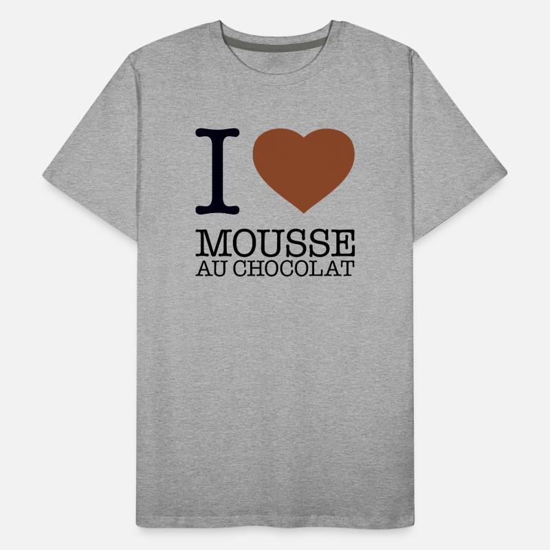 J’ADORE LA MOUSSE AU CHOCOLAT T-shirt bio Premium Homme
