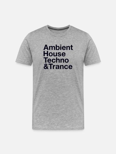 Rave Music Style - Men's Premium Organic T-Shirt - heather grey