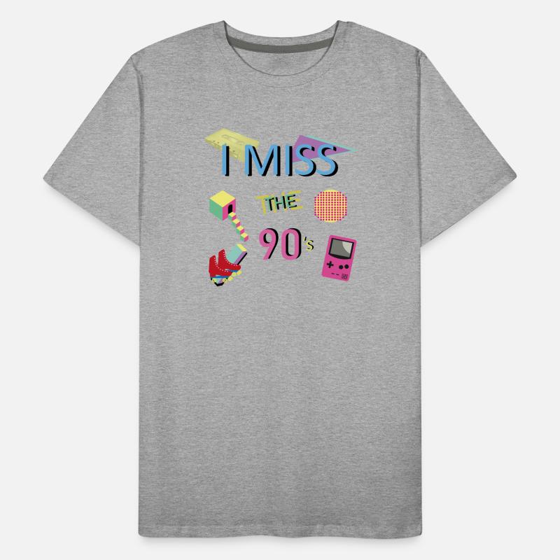 Nostalgic 90s theme Men's Premium Organic T-Shirt