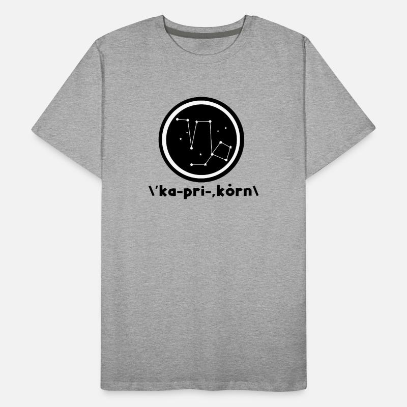 Constellation Capricorn Celestial Sky Galaxy Men's Premium Organic T-Shirt