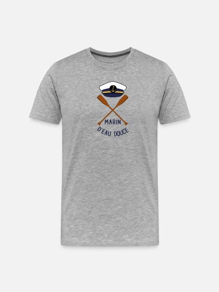 marin d'eau douce - T-shirt bio Premium Homme - gris chiné