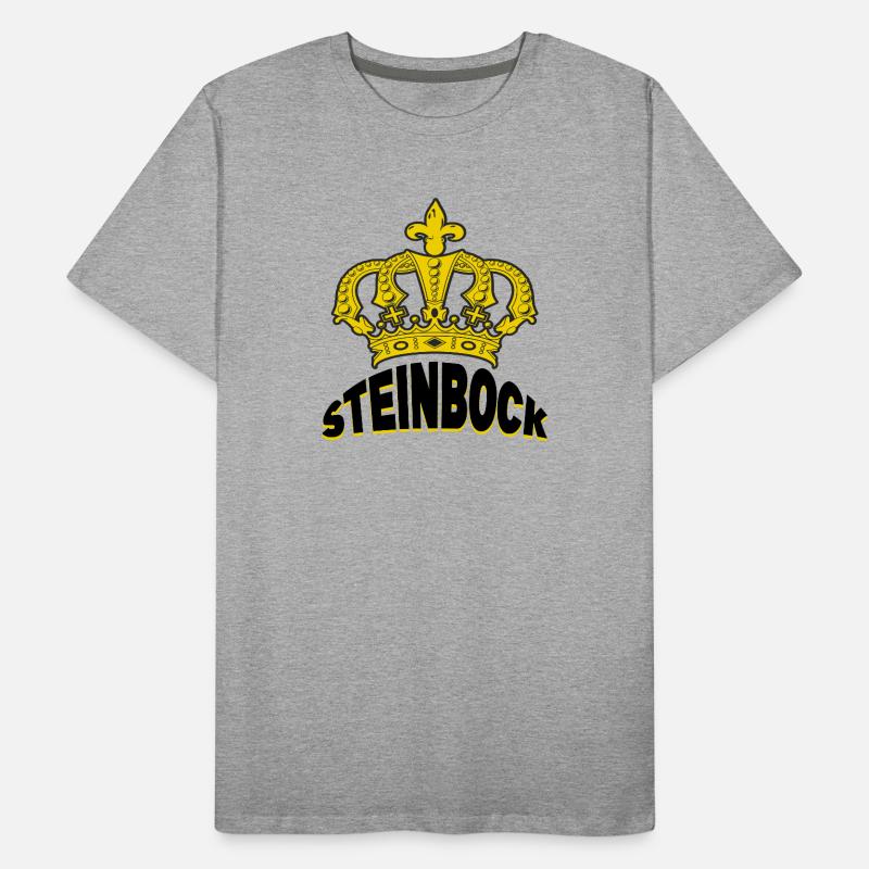 Steinbock Horoskop Spruch Sternzeichen Aberglaube Männer Premium Bio T-Shirt