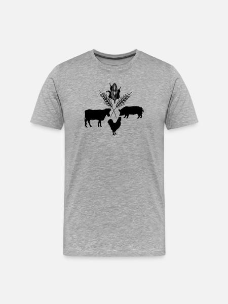 Farm products - Men's Premium Organic T-Shirt - heather grey