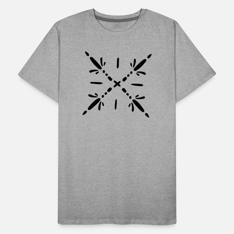 Mandala flocon de neige T-shirt bio Premium Homme
