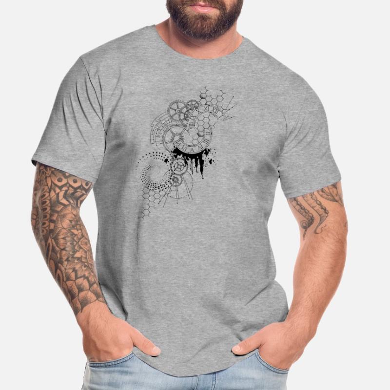 Time Compass Clock Chart Men's Premium Organic T-Shirt
