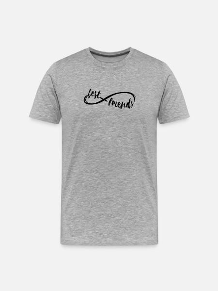 Best friends forever - Men's Premium Organic T-Shirt - heather grey