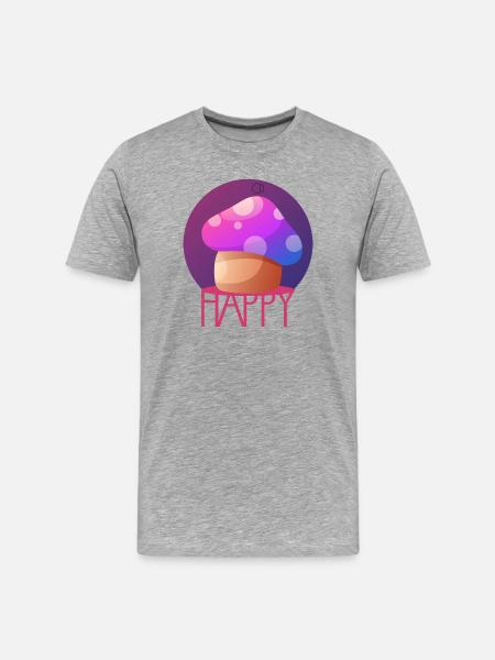 MAGIC MUSHROOM by CD - Men's Premium Organic T-Shirt - heather grey