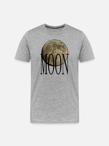 Cradle - Natural Moon - Men's Premium Organic T-Shirt - heather grey