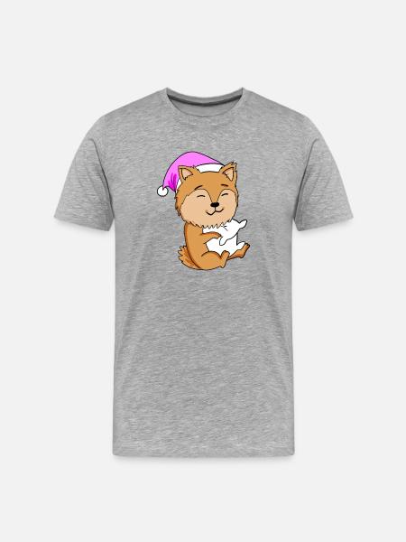 Dog dog breed Zwergspitz - Men's Premium Organic T-Shirt - heather grey