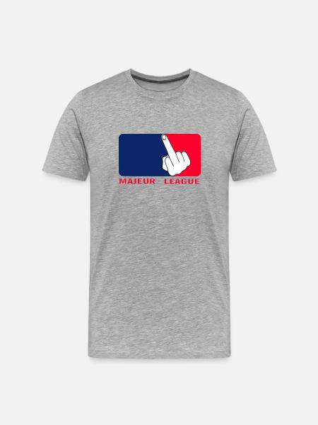 Majeur league - T-shirt bio Premium Homme - gris chiné