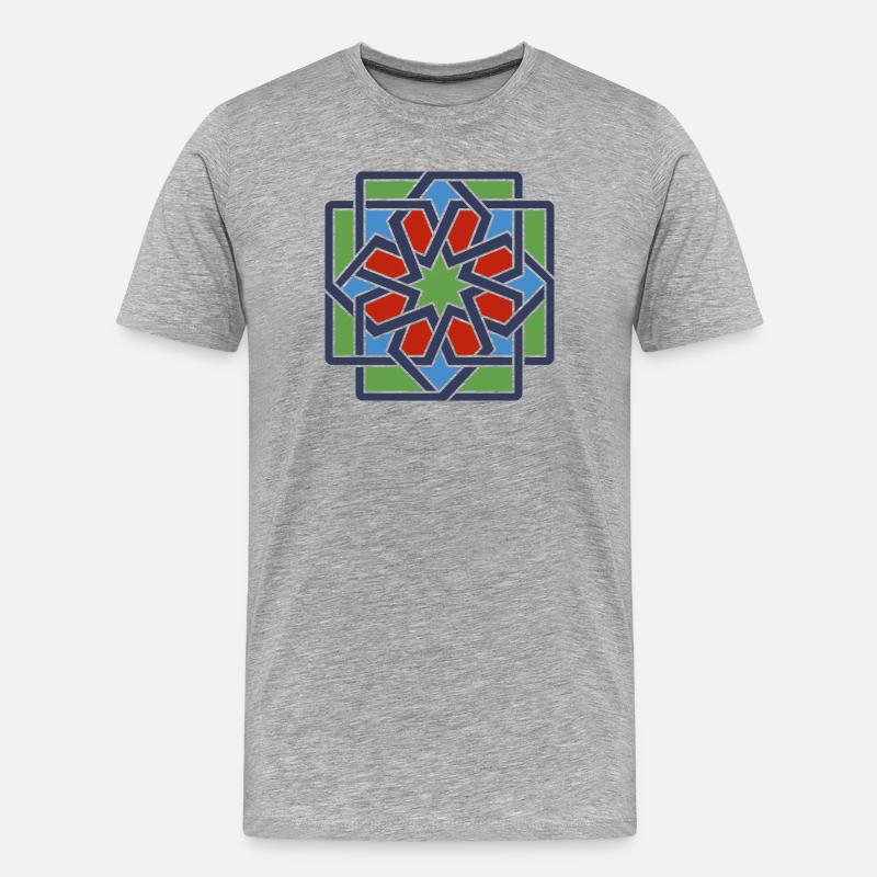 Andalusien 4 - Männer Premium Bio T-Shirt - Grau meliert