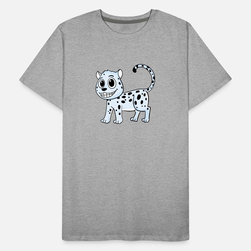Léopard des neiges Léopard T-shirt bio Premium Homme
