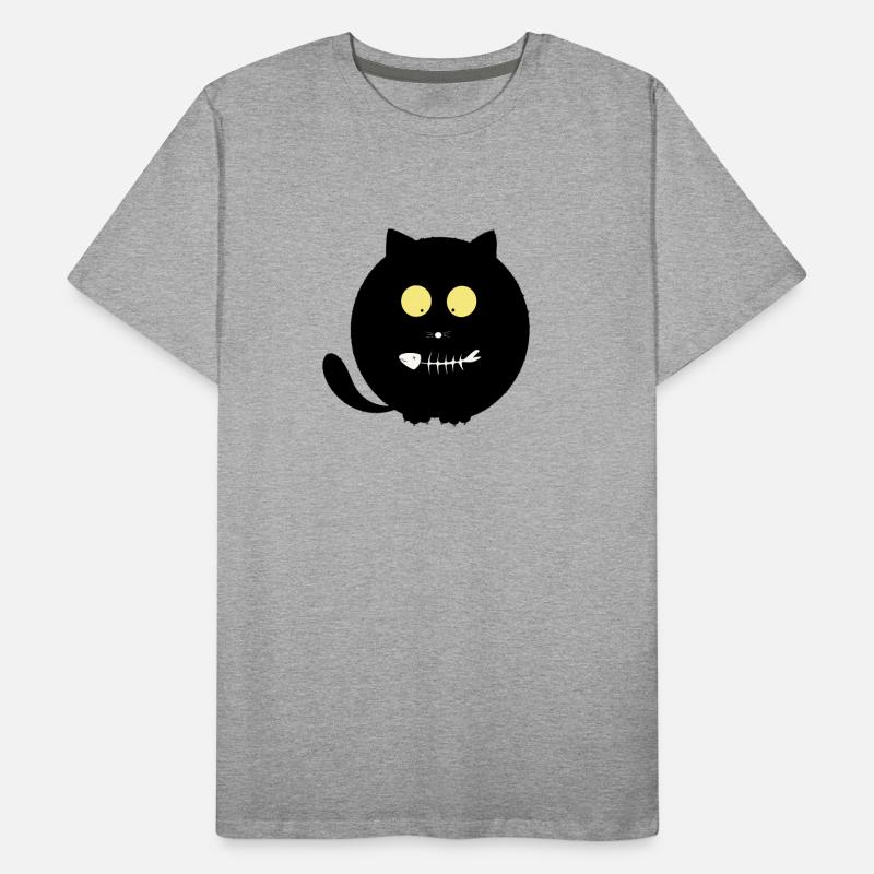 Poisson Bouche Chat T-shirt bio Premium Homme
