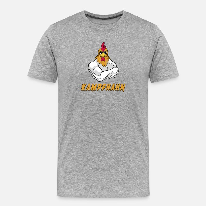 Conception de combat - T-shirt bio Premium Homme - gris chiné