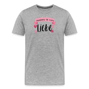 Bauchtanz ist meine Liebe - Bauchtänzerin - Männer Premium Bio T-Shirt - Grau meliert - Vorne - Damien (186cm)