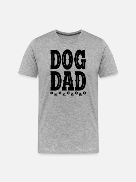 Père Chien - T-shirt bio Premium Homme - gris chiné