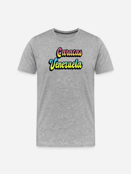 Caracas Venezuela Design - Men's Premium Organic T-Shirt - heather grey