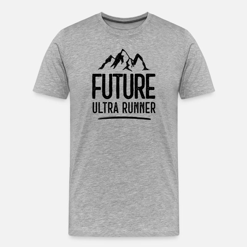 Future Ultra Runner - Männer Premium Bio T-Shirt - Grau meliert