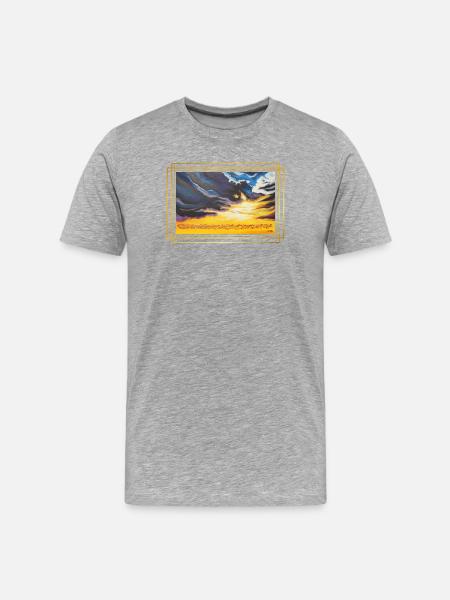 CreationLight of Contrasts - Sonja Ariel - Men's Premium Organic T-Shirt - heather grey