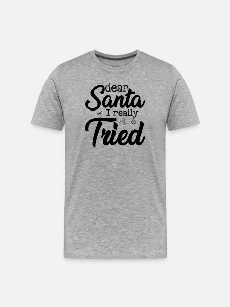 Winter Snowflake Crest - Men's Premium Organic T-Shirt - heather grey