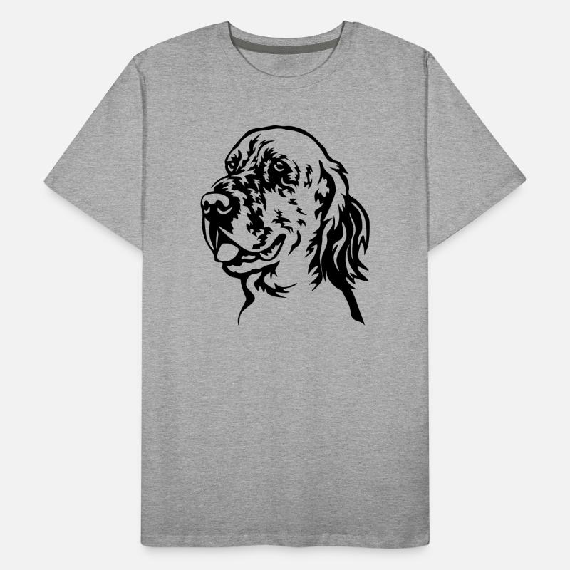 Chef de setter anglais T-shirt bio Premium Homme